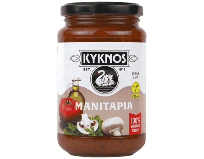 KYKNOS ΣΑΛΤΣΑ ΝΤΟΜΑΤΑΣ ΜΕ ΜΑΝΙΤΑΡΙΑ ΚΑΙ ΜΑΙΝΤΑΝΟ 425gr