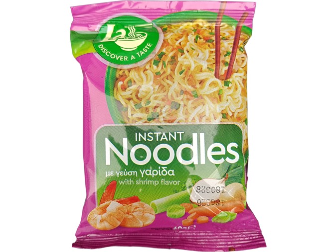 LA DISCOVER A TASTE INSTANT NOODLES ΜΕ ΓΕΥΣΗ ΓΑΡΙΔΑ 60gr