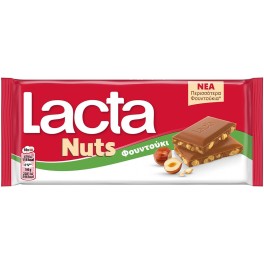 LACTA NUTS ΦΟΥΝΤΟΥΚΙ ΣΟΚΟΛΑΤΑ ΓΑΛΑΚΤΟΣ 85gr LACTA NUTS ΦΟΥΝΤΟΥΚΙ ΣΟΚΟΛΑΤΑ ΓΑΛΑΚΤΟΣ 85gr