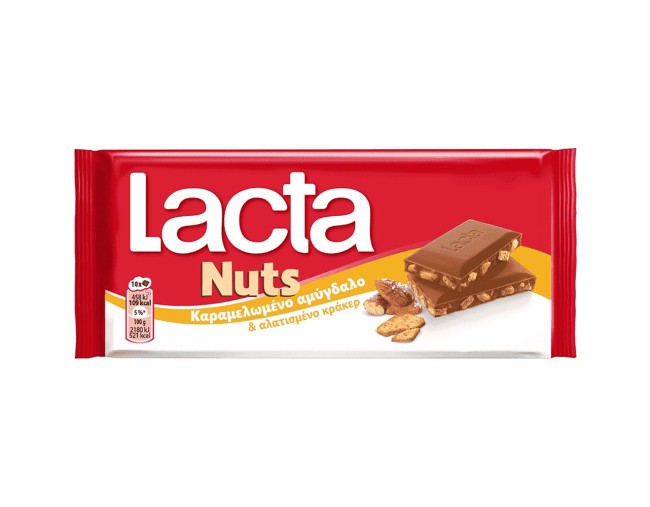 LACTA NUTS ΚΑΡΑΜΕΛΩΜΕΝΟ ΑΜΥΓΔΑΛΟ 85gr