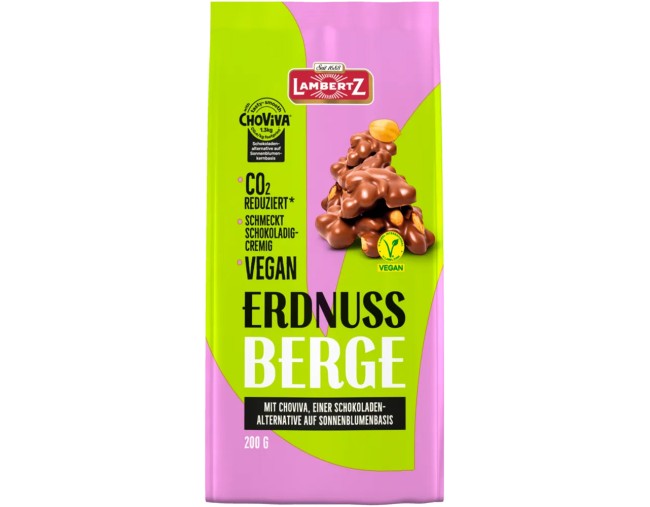 LAMBERTZ ERDNUSS BERGE VEGAN CHOCO SNACK 200gr