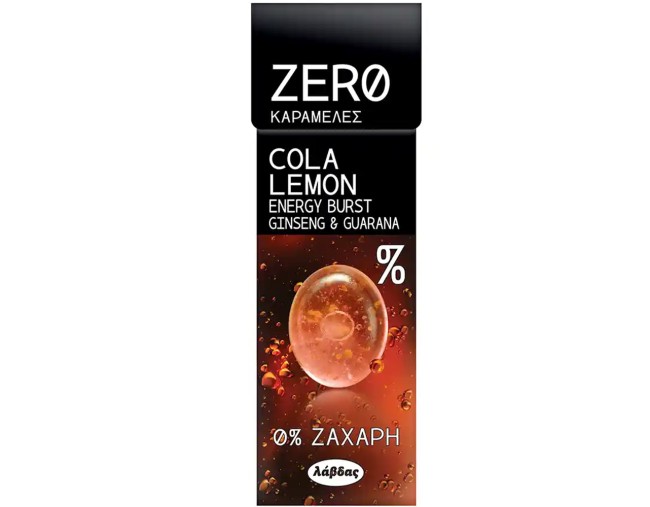 ZERO ΚΑΡΑΜΕΛΕΣ COLA LEMON ENERGY BURST 32gr