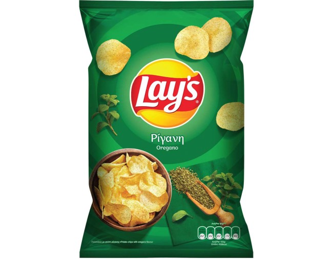 LAY'S ΠΑΤΑΤΑΚΙΑ ΜΕ ΡΙΓΑΝΗ 100gr