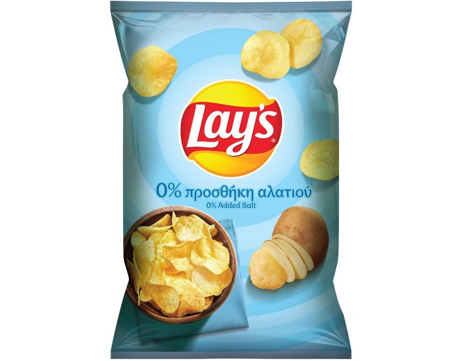 LAY'S ΠΑΤΑΤΑΚΙΑ ΜΕ 0% ΠΡΟΣΘΗΚΗ ΑΛΑΤΙΟΥ 95gr
