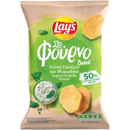 LAY'S ΣΤΟ ΦΟΥΡΝΟ ΠΑΤΑΤΑΚΙΑ ΜΕ ΓΙΑΟΥΡΤΙ & ΜΥΡΩΔΙΚΑ 105gr LAY'S ΣΤΟ ΦΟΥΡΝΟ ΠΑΤΑΤΑΚΙΑ ΜΕ ΓΙΑΟΥΡΤΙ & ΜΥΡΩΔΙΚΑ 105gr