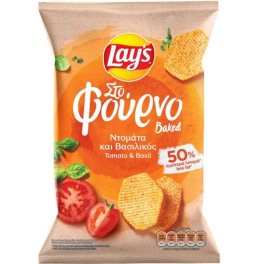 LAYS ΣΤΟ ΦΟΥΡΝΟ ΜΕ ΝΤΟΜΑΤΑ & ΒΑΣΙΛΙΚΟ 105gr LAYS ΣΤΟ ΦΟΥΡΝΟ ΜΕ ΝΤΟΜΑΤΑ & ΒΑΣΙΛΙΚΟ 105gr