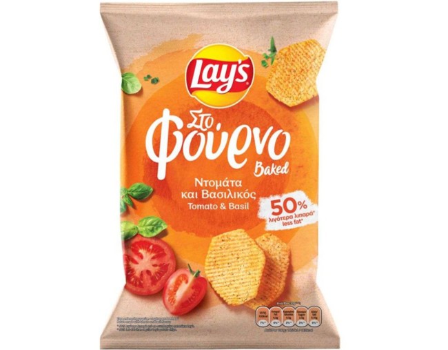 LAYS ΣΤΟ ΦΟΥΡΝΟ ΜΕ ΝΤΟΜΑΤΑ & ΒΑΣΙΛΙΚΟ 105gr