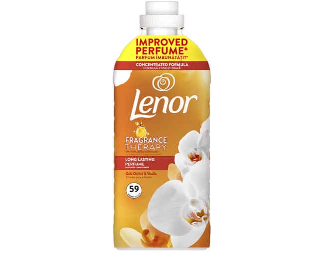 LENOR ΣΥΜΠΥΚΝΩΜΕΝΟ ΜΑΛΑΚΤΙΚΟ ΡΟΥΧΩΝ GOLD ORCHID & VANILLA 59 ΜΕΖΟΥΡΕΣ 1239ml