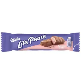 MILKA LILA PAUSE ΣΟΚΟΛΑΤΑ ΦΡΑΟΥΛΑ 34gr MILKA LILA PAUSE ΣΟΚΟΛΑΤΑ ΦΡΑΟΥΛΑ 34gr