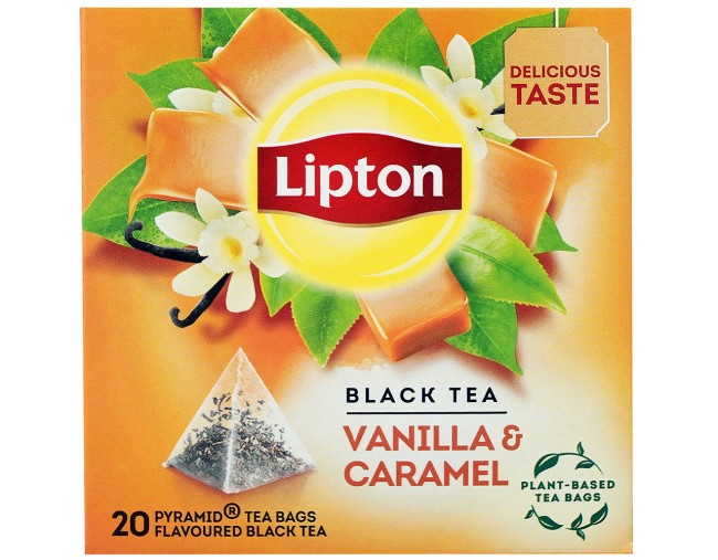 LIPTON VANILLA & CARAMEL 20 ΠΥΡΑΜΙΔΕΣ