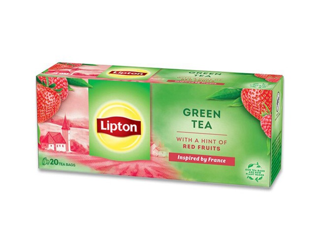 LIPTON GREEN TEA RED FRUITS 20 ΦΑΚΕΛΟΙ