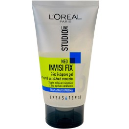 LOREAL STUDΙΟ GEL ΜΑΛΛΙΩΝ INVISΙ FIX 6 150ml LOREAL STUDΙΟ GEL ΜΑΛΛΙΩΝ INVISΙ FIX 6 150ml