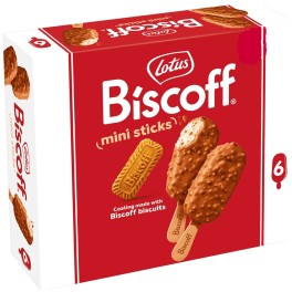 LOTUS BISCOFF MINI STICKS 6τμχ 300ml LOTUS BISCOFF MINI STICKS 6τμχ 300ml