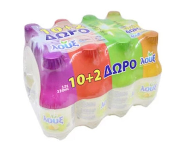 ΛΟΥΞ ΛΕΜΟΝΑΔΑ ΜΕ ΑΝΘΡΑΚΙΚΟ 12x330ml