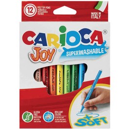 CARIOCA JOY SUPERWASHABLE ΜΑΡΚΑΔΟΡΟΙ 12τμχ CARIOCA JOY SUPERWASHABLE ΜΑΡΚΑΔΟΡΟΙ 12τμχ