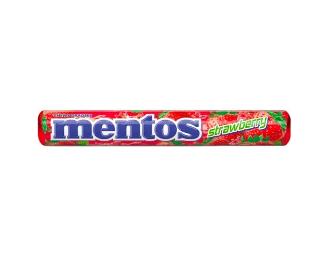 MENTOS STRAWBERRY ΚΑΡΑΜΕΛΕΣ 37.5gr