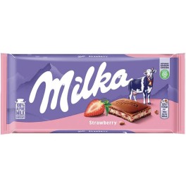 MILKA STRAWBERRY ΣΟΚΟΛΑΤΑ ΓΑΛΑΚΤΟΣ 100gr MILKA STRAWBERRY ΣΟΚΟΛΑΤΑ ΓΑΛΑΚΤΟΣ 100gr