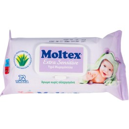 MOLTEX EXTRA SENSITIVE ΥΓΡΑ ΜΩΡΟΜΑΝΤΗΛΑ 72τμχ MOLTEX EXTRA SENSITIVE ΥΓΡΑ ΜΩΡΟΜΑΝΤΗΛΑ 72τμχ