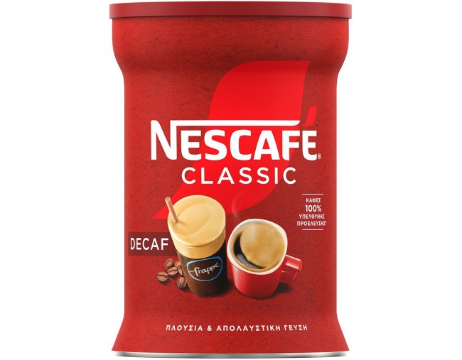 NESCAFE CLASSIC ΣΤΙΓΜΙΑΙΟΣ ΚΑΦΕΣ DECAF 200gr