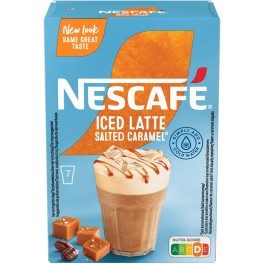 NESCAFE ICED LATTE SALTED CARAMEL 7x14gr