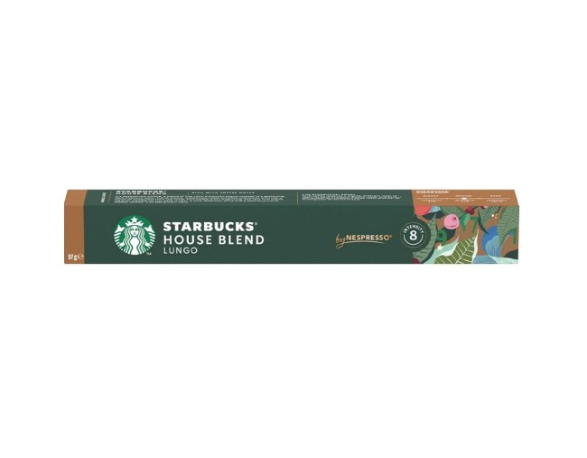 STARBUCKS HOUSE BLEND LUNGO INTENSITY 8 10 KAΨΟΥΛΕΣ 57gr