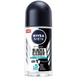 NIVEA BLACK & WHITE MEN ROLL ON 50ml NIVEA BLACK & WHITE MEN ROLL ON 50ml