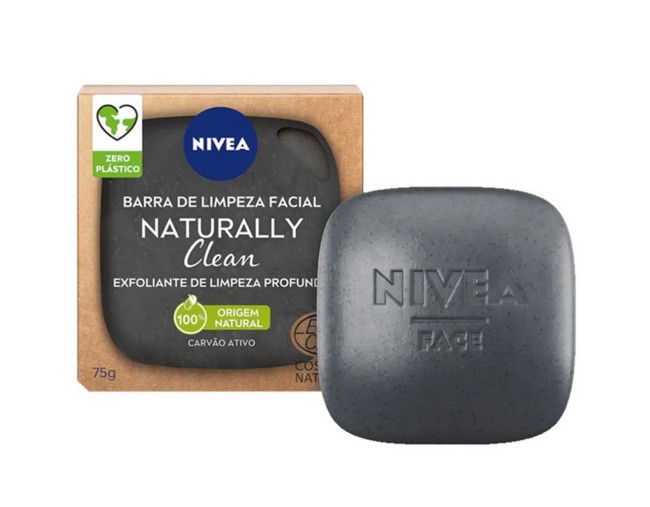 NIVEA NATURALLY CLEAN ΜΠΑΡΑ ΚΑΘΑΡΙΣΜΟΥ ΠΡΟΣΩΠΟΥ ΜΕ ΕΝΕΡΓΟ ΑΝΘΡΑΚΑ 75gr