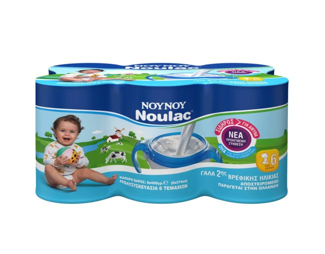 ΝΟΥΝΟΥ NOULAC ΣΥΜΠΥΚΝΩΜΕΝΟ ΠΑΙΔΙΚΟ ΓΑΛΑ 6x400gr