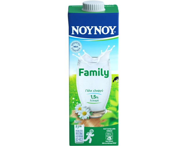 ΝΟΥΝΟΥ FAMILY ΓΑΛΑ ΕΛΑΦΡΥ 1,5% 1Lt ΓΑΛΑ