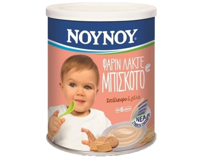 ΝΟΥΝΟΥ ΦΑΡΙΝ ΛΑΚΤΕ ΜΠΙΣΚΟΤΟ 300gr
