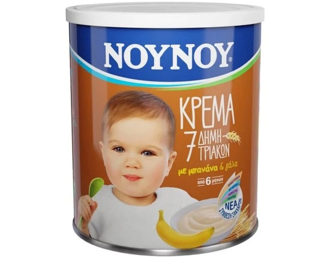 ΝΟΥΝΟΥ ΚΡΕΜΑ 7 ΔΗΜΗΤΡΙΑΚΩΝ ΜΕ ΓΕΥΣΗ ΜΠΑΝΑΝΑ & ΓΑΛΑ 300gr