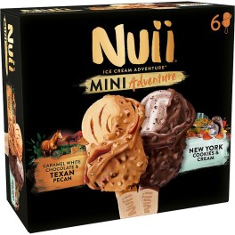 NUII MINI ADVENTURE TEXAN PECAN & NEW YORK COOKIES & CREAM 6τμχ 330ml