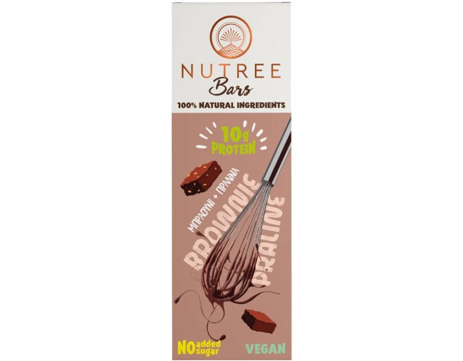 NUTREE BARS BROWNIE PRALINE 50gr ΜΠΑΡΕΣ ΠΡΩΤΕΪΝΗΣ
