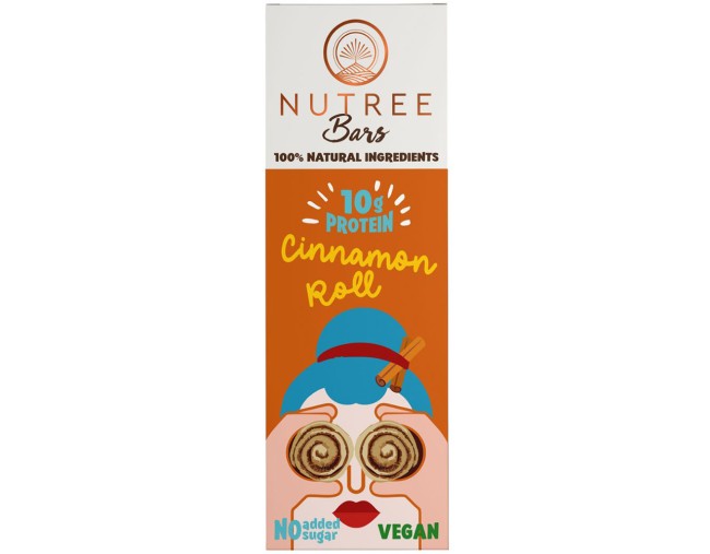 NUTREE BARS CINNAMON ROLL 50gr ΜΠΑΡΕΣ ΠΡΩΤΕΪΝΗΣ