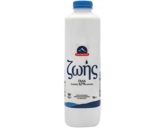 ΟΛΥΜΠΟΣ ΖΩΗΣ ΓΑΛΑ ΠΛΗΡΕΣ 3,7% 1Lt