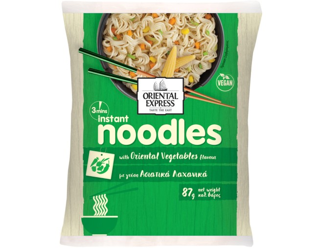 ORIENTAL EXPRESS NOODLES ΜΕ ΓΕΥΣΗ ΛΑΧΑΝΙΚΩΝ 87gr