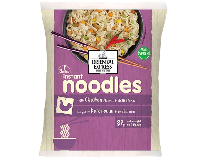 ORIENTAL EXPRESS NOODLES ΜΕ ΓΕΥΣΗ ΚΟΤΟΠΟΥΛΟΥ ΤΣΙΛΙ 87gr