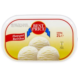 BEST PRICE ΠΑΓΩΤΟ ΒΑΝΙΛΙΑ 2lt BEST PRICE ΠΑΓΩΤΟ ΒΑΝΙΛΙΑ 2lt