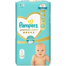 PAMPERS PREMIUM CARE Nο.1 50τμχ