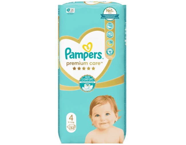 PAMPERS PREMIUM CARE No4 52τμχ