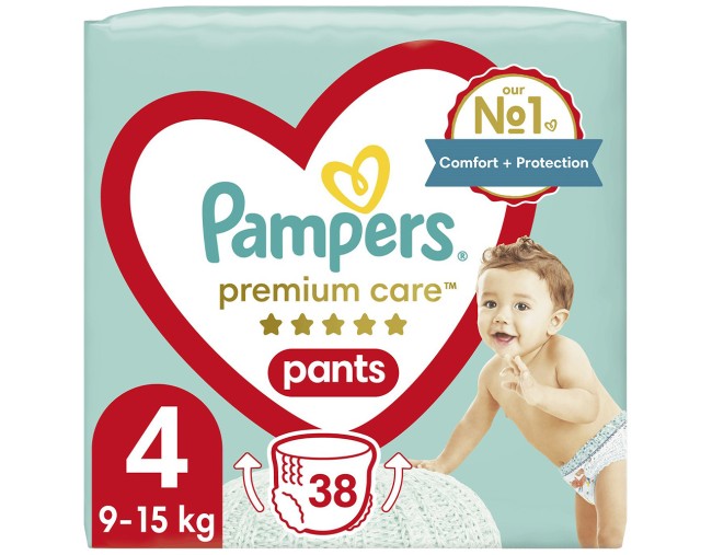 PAMPERS PREMIUM CARE PANTS No.4 38τμχ