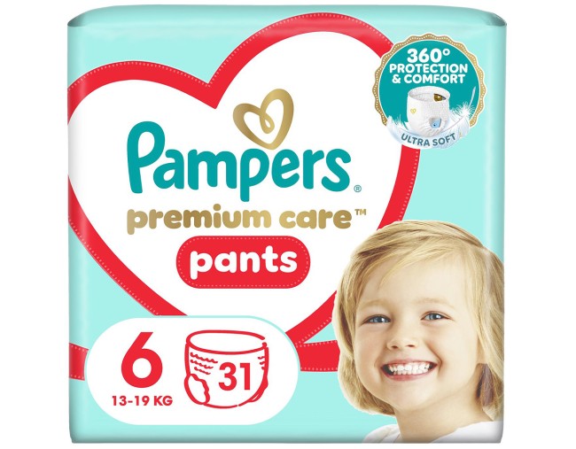 PAMPERS PREMIUM CARE PANTS Νο6 31τμχ