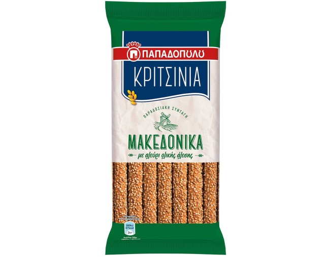 ΠΑΠΑΔΟΠΟΥΛΟΥ ΜΑΚΕΔΟΝΙΚΑ ΚΡΙΤΣΙΝΙΑ ΜΕ ΑΛΕΥΡΙ ΟΛΙΚΗΣ ΑΛΕΣΗΣ 200gr