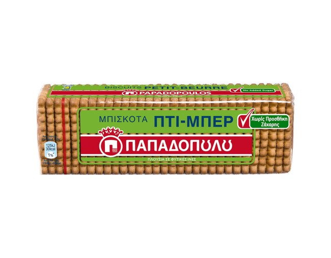 ΠΑΠΑΔΟΠΟΥΛΟΥ ΜΠΙΣΚΟΤΑ ΠΤΙ ΜΠΕΡ ΧΩΡΙΣ ΖΑΧΑΡΗ 225gr