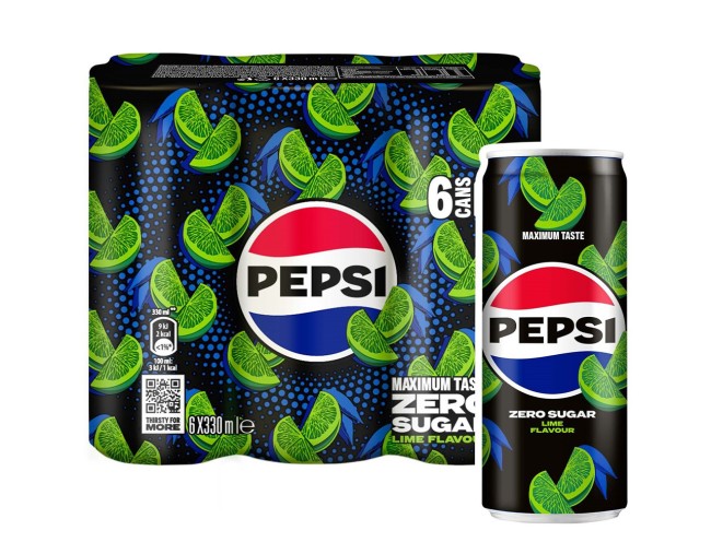 PEPSI MAX LIME ZERO SUGAR 6x330ml