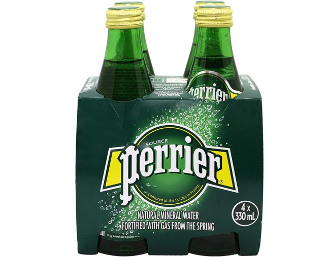PERRIER ΦΥΣΙΚΟ ΜΕΤΑΛΛΙΚΟ ΝΕΡΟ ΑΝΘΡΑΚΟΥΧΟ 4x0.33L