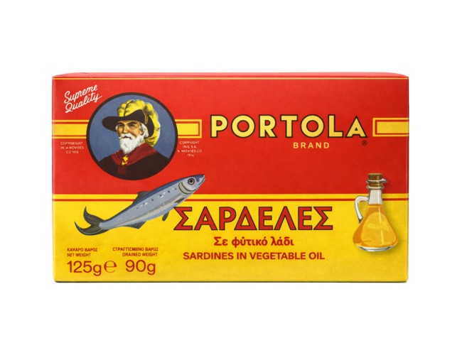 PORTOLA ΣΑΡΔΕΛΕΣ ΣΕ ΦΥΤΙΚΟ ΛΑΔΙ 125gr