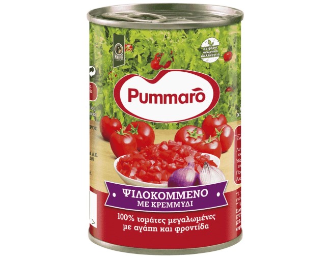 PUMMARO ΨΙΛΟΚΟΜΜΕΝΕΣ ΤΟΜΑΤΕΣ ΜΕ ΚΡΕΜΜΥΔΙ 400gr