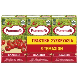 PUMMARO ΧΥΜΟΣ ΤΟΜΑΤΑΣ 3x250gr