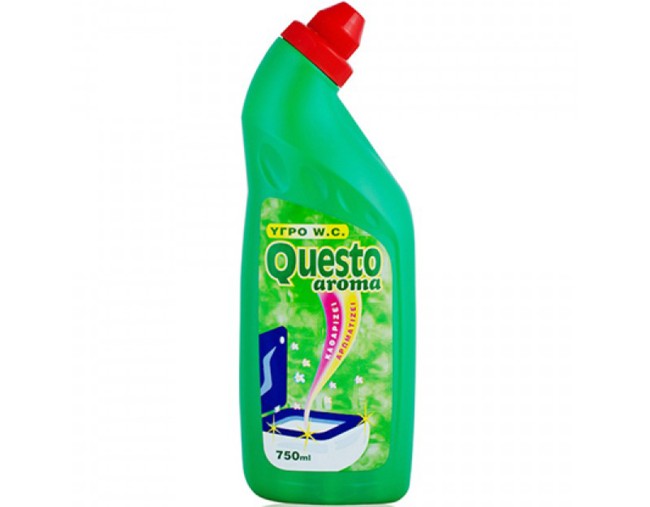 QUESTO AROMA ΥΓΡΟ W.C ΠΡΑΣΙΝΟ 750ml